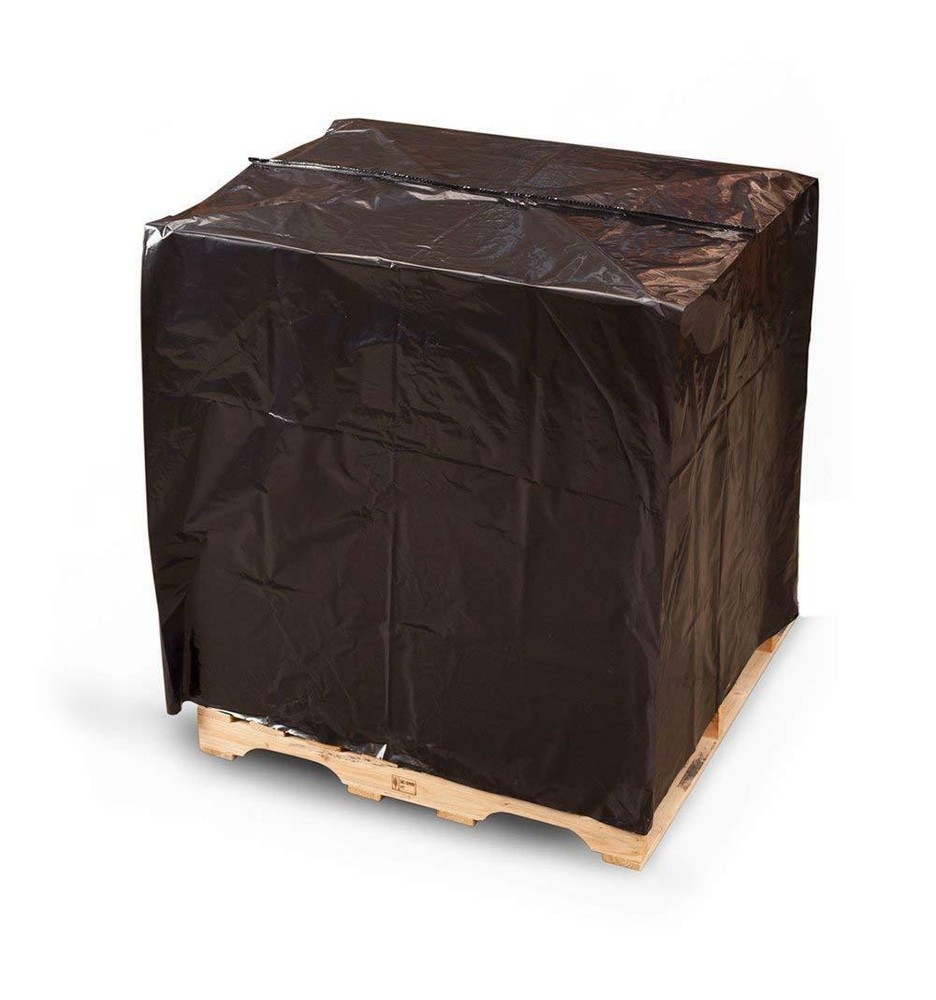 50″ X 42″ X 69″ 2 Mil Black UVI/UVA Pallet Covers (65 Bags) – Laddawn 10880