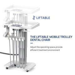Tuojian Dental Unit Chair Computer Controlled DC Motor PU Hard Leather+Stool FDA
