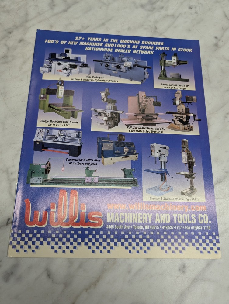WILLIS MACHINERY AND TOOLS CATALOG LITERATURE SPECS FEATURES INFO BUYERS GUIDE