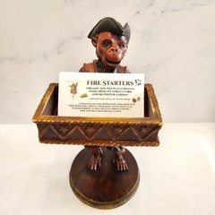 Revolutionary Monkey Business Card Holder – Table Top, Resin