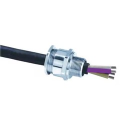 Appleton Electric 20A2f0505 Cable Connector, 1/2 In., Straight, Silver