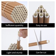 Mason Bee Nesting Tube Refill Kit 6″ Replacement Paper & Cardboard Tubes 60 Sets