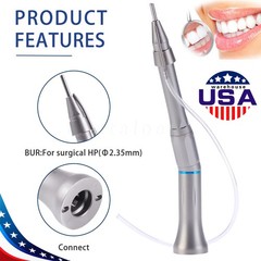 Surgical Dental 20 Degree Straight Head 1:1 Direct Drive Operation Handpiece