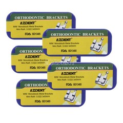 AZDENT Dental Orthodontic Brackets Mini Roth.022 3 4 5 Hk Mim Whole Casting