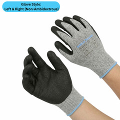 Cut Resistant Work Gloves A5 Size Large 12 Pairs