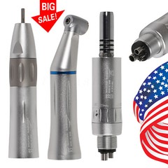 Dental Slow Low Speed Straight Handpiece Air Motor 4Holes E-type NSK STYLE WY4