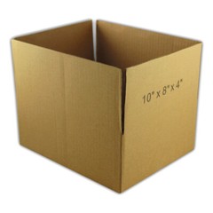 5 10x8x4 “EcoSwift” Brand Cardboard Box Packing Mailing Shipping Corrugated