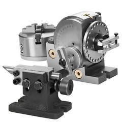 Dividing Head Precision BS-4in/5in/6in 3-Jaw Indexing Head Tailstock Chuck Tool