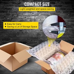 984ft x 16″ Air Cushion Machine Film Bubble Pillow Packaging Padding Roll 2 Pack
