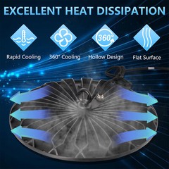 10Pack 200W Led UFO High Bay Light Industrial Commercial Factory Warehouse Light