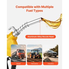 Uimoso 3/4 in NPT Automatic Fuel Nozzle 0.78 in Spout and Auto Shut-Off Feature