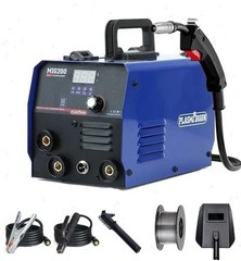 MIG200 3-IN-1 110V/220V Welder Machine 200A MIG/TIG/MMA Gasless IGBT LED Display
