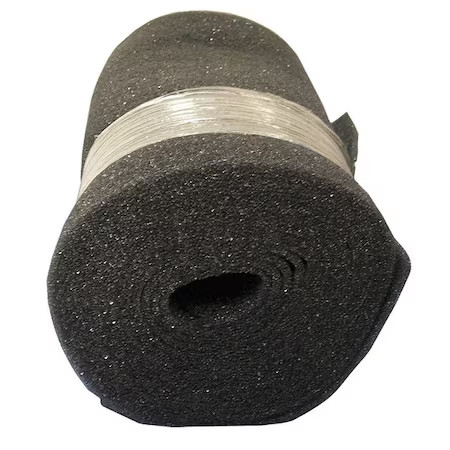 24 In X 10 Ft X 1 In Foam Air Filter Roll, Less Than 5 Merv, Black (Formerly