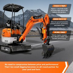 20HP Kubota EPA Mini Excavator | Hydraulic Thumb, Side Tilt & Wide Tracks