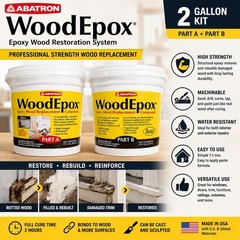 Abatron WoodEpox WE2GKR Epoxy Wood Restoration System 2 Gallon Kit