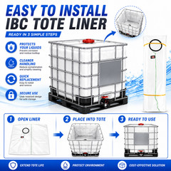 IBC Tote Liner Bag for Bulk Container Replacement Inner Bag Liquid Storage Liner