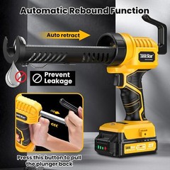 Taskstar Cordless Caulking Gun with Battery, Electric Caulking Gun Adhesiving