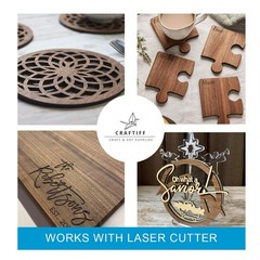 Walnut Wood Sheets Thin Lumber, Black Dark Unfinished Board for dark brown