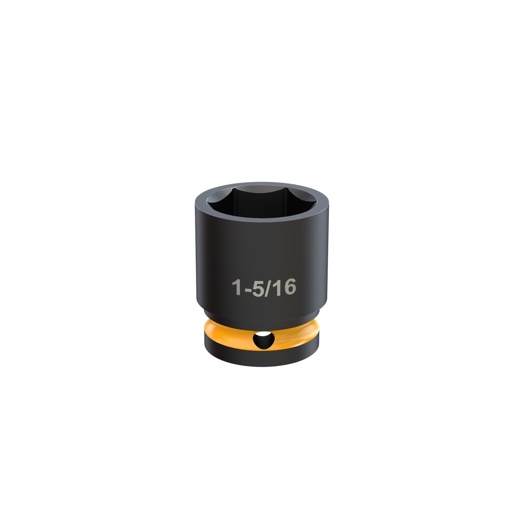 Klutch 3/4in.-Drive 6-Point Chrome Molybdenum Jumbo Impact Socket, 1-5/16in. SAE