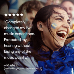 Official Loop Experience 2 Ear Plugs – Certified Hearing Protection for Concerts