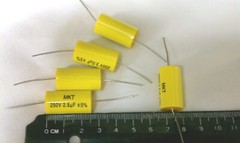 2 x 2.5uF 250V 2.5mfd NP Non Polarized Crossover Audio Capacitor Free Shipping!