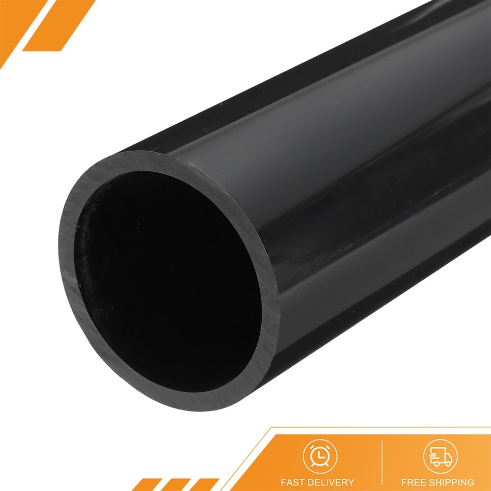 Rigid Round Pipe 63.8mm 2-1/2″ ID 75mm 3″ OD 350mm Dark Grey High Impact