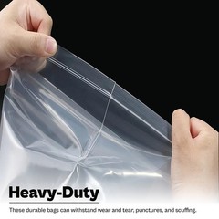 4 Mil White Block Clear Zipper Lock Bags Plastic Reclosable Bags 1000-10000