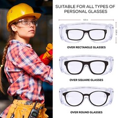 SAFE HANDLER BISON LIFE Diamont Vented Over Glasses Safety Glasses | Meets AN…