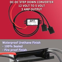 US DC-DC 12V to USB 5V 3A Converter Regulator Step Down for Car GPS Smartphone