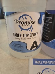Epoxy Resin Promise Table Top 2-Part 1 Gallon High Gloss W/ Crystal Clear Finish