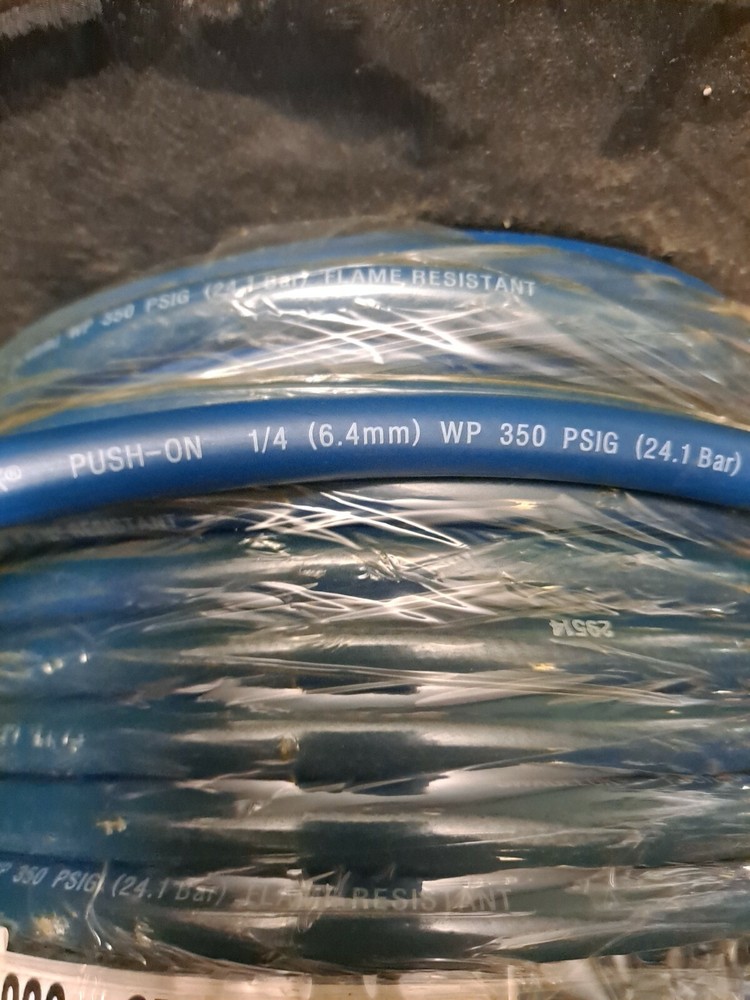 Swagelok PB-4 Multi-Purpose Push-On Hose, 1/4 in. Hose , Blue, price per foot