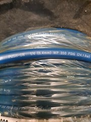 Swagelok PB-4 Multi-Purpose Push-On Hose, 1/4 in. Hose , Blue, price per foot