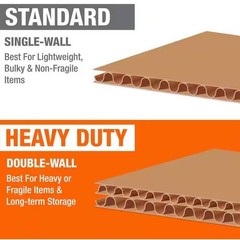 10 Pack The Home Depot Medium Moving, Shipping, Packing Box with Handles, Brown