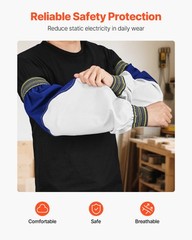 VEVOR Flame Resistant Welding Sleeves Heavy Duty Sheepskin & FR Cotton Sleeves