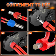 Professional Ferrule Crimping Tool Kit with 1200 Terminal Connector Sleeves