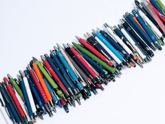 100ct Bulk Wholesale Mixed Lot Misprint Ball Point Retractable METAL Click Pens