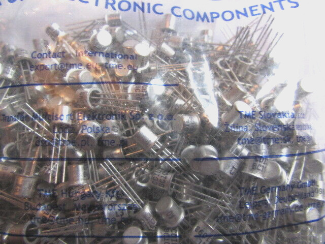 BC109B CDIL Transistor NPN Bipolar 25V, 200mA 0.2/0.75W TO-18 4dB;, 2 pieces USA