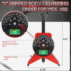 Pipe Center Finder, Pipefitter Tools W/Magnetic Centering Head, 2.75″ Y-Type Pip