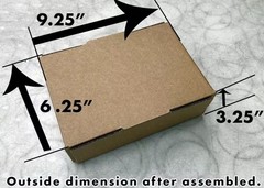 50 Pieces 9″ x 6″ x 3″ Corrugated Security Mailer Shipping Box Boxes