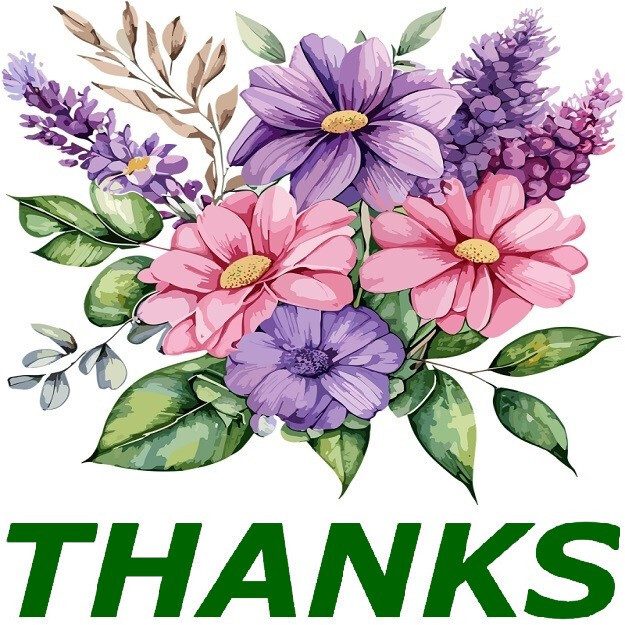 30 Custom Watercolor Flowers Thanks Personalized Address Labels