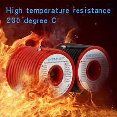 12 AWG Silicone Wire 25ft Red Black Flexible Stranded Tinned Copper Spool