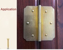 20-100PCS Small Mini Round Head Nail Pure Copper Brass Tack Dia1.2-2.8mm L8-55mm