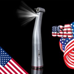 AZDENT Dental Fiber Optic LED 1:5 Contra Angle Handpiece 200000min/rpm