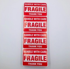 5 FRAGILE Handle with Care DOT 2×3 inch Shipping Label Sticker UPS Fedex USPS