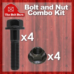 (4) M14-2.0×70 Class 10.9 DIN Hex Flange Bolts & (4) M14-2.0 Flange Lock Nuts