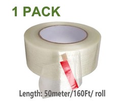 Straight Extra Strong Fiberglass Reinforced Filament Security Tape 2″w x 160ft