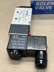 (2) New AIRTAC 4V210-08& (1) 06 Solenoid Valves 0.15-0.8MPa 3 NIB + Warranty