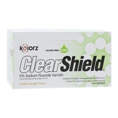 DMG 799512 Kolorz ClearShield Fluoride Varnish Cookie Dough 35/Pk