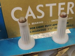 VTG MCM New NOS United States Floormates Casters Made USA Stem Type 5077 Wheels