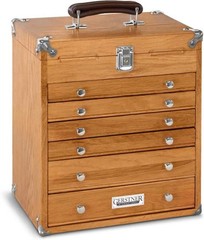 Gerstner International GI-T16 Red Oak 6-Drawer Collector’s Chest NEW!